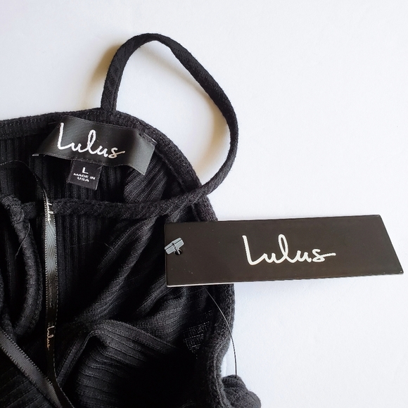 Lulu's dress Grenada Black lace-up NEW - Picture 10 of 10